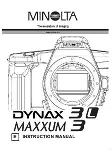 Minolta Dynax 3 L manual. Camera Instructions.